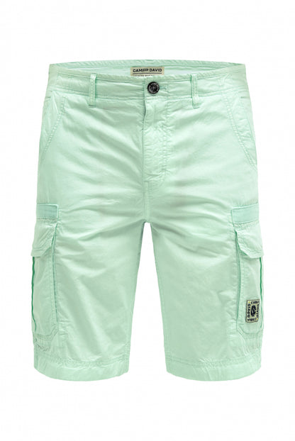 CAMP DAVID Cargo Shorts mittonigen Tapes - light mint