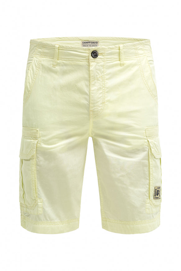 CAMP DAVID Cargo Shorts mittonigen Tapes - lemon juice