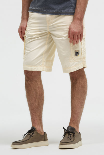 CAMP DAVID Cargo Shorts mit tonigen Tapes - dark ivory