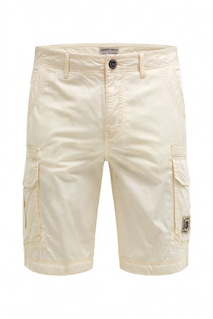 CAMP DAVID Cargo Shorts mit tonigen Tapes - dark ivory