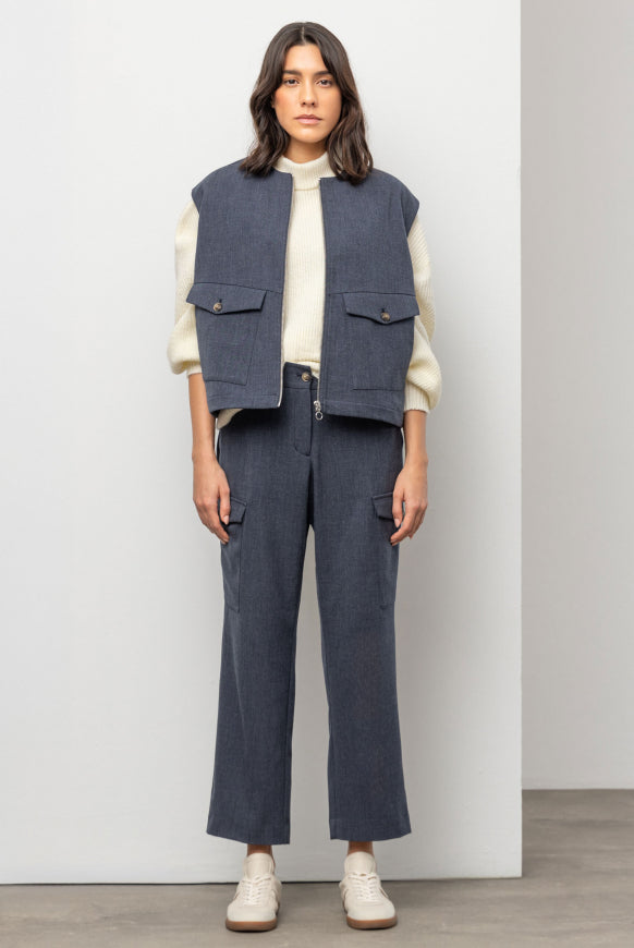 SENSES.THE LABEL Cargohose PA:CO aus Melange