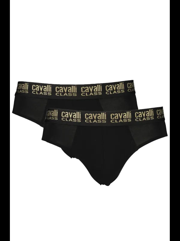 Doppelpack Elastikbund Slips mit Print und Logo von QXO, Größe XL