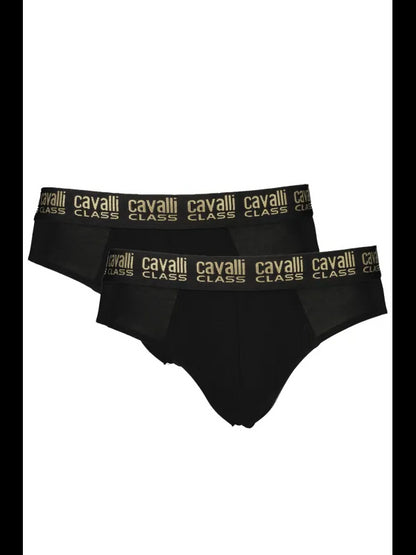 Doppelpack Elastikbund Slips mit Print und Logo von QXO, Größe XL