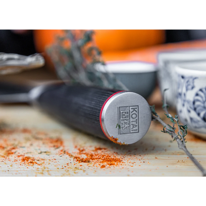 Das asiatische Set: 3 Messer (Schälmesser + Santoku + Hackbeil)