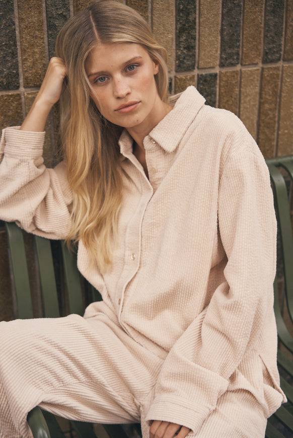 SENSES.THE LABEL Cordbluse BES:MA im Boxy Fit