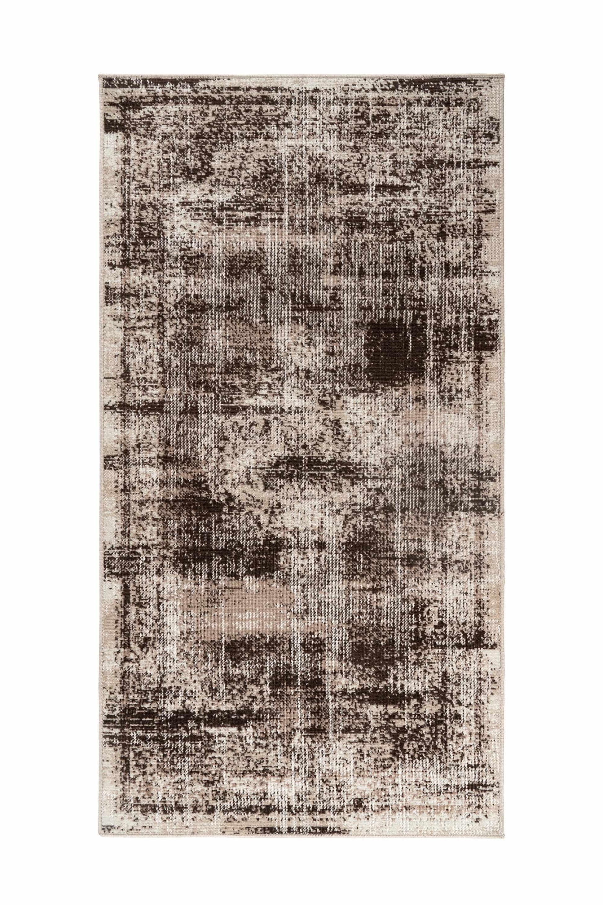Ariya 225 Taupe / Braun 80cm x 150cm | Flachflor | Teppich