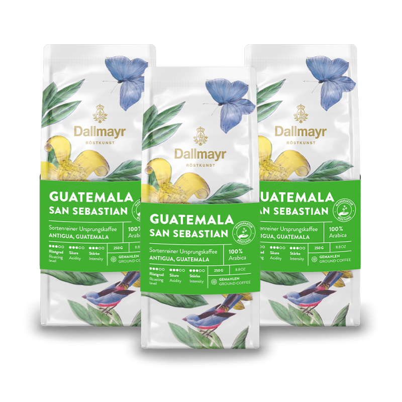 Röstkunst Guatemala San Sebastian 3x 250g gemahlen