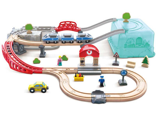 Hape Stadtbahn-Set in praktischer Box