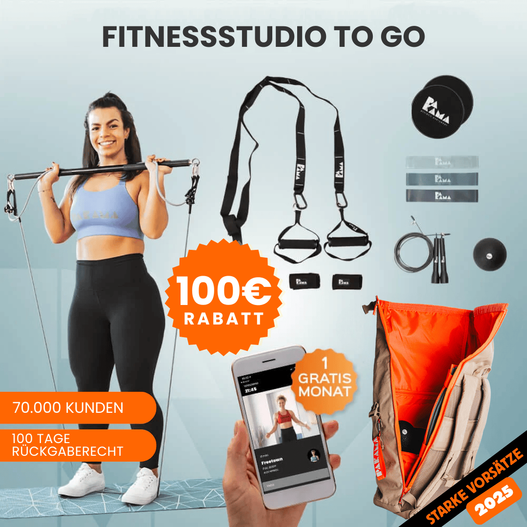 Earth Bag  Fitnessstudio to Go (inkl. App) - schwarz/ blau-grau