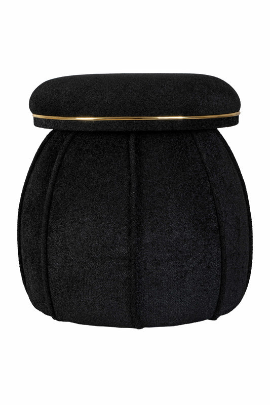 Hocker Corin 135 Weiß / Gold