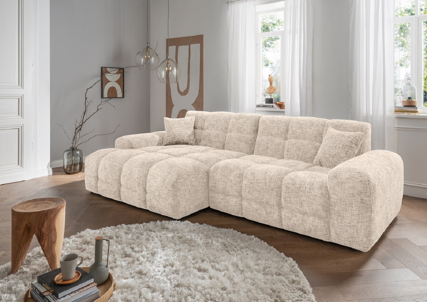 Ecksofa Bosco von Benformato - mit Tonnentaschenfederkern