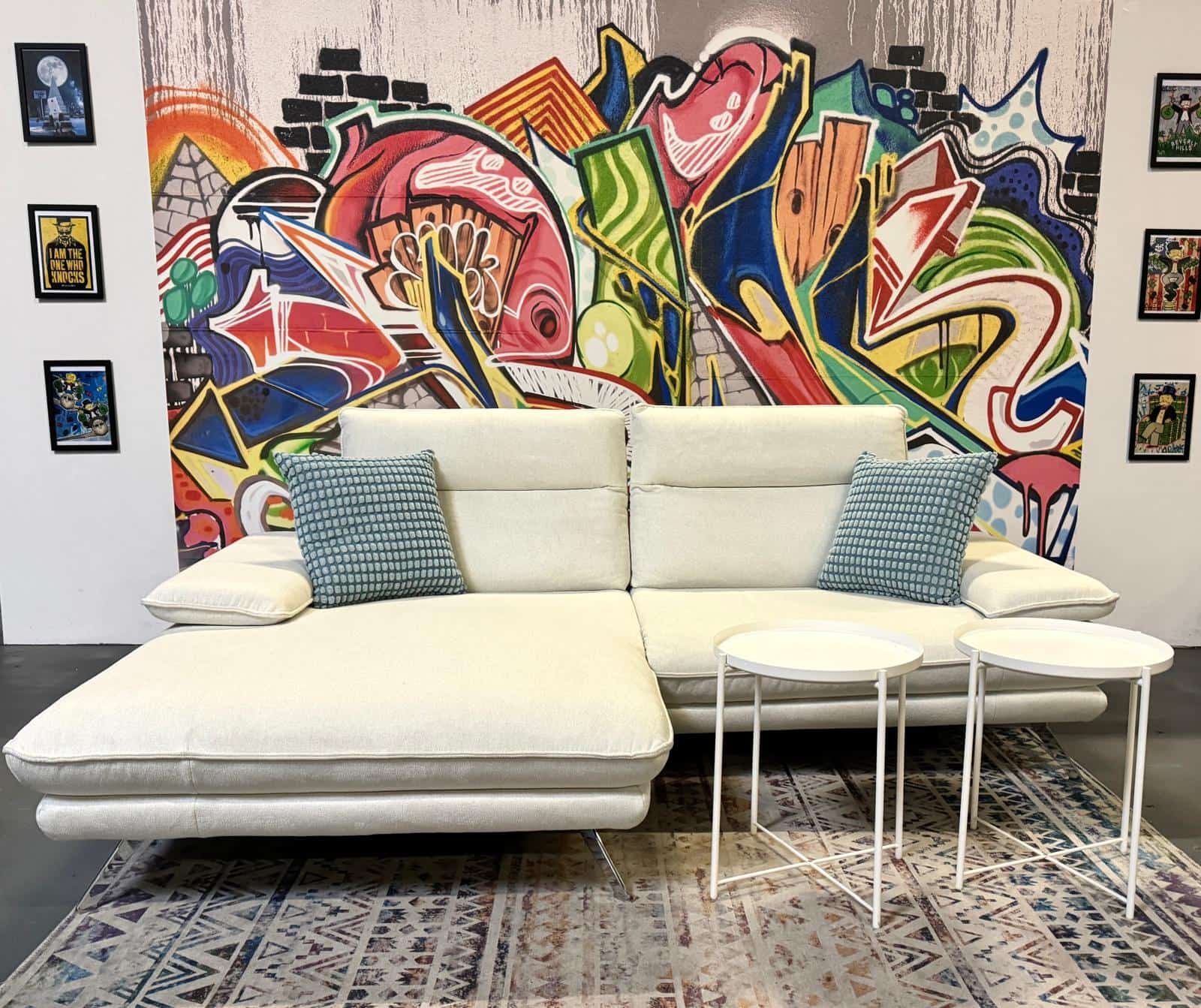 Henner Ecksofa von Hukla in Cyber Natur – Verstellbarer Komfort trifft modernes Design