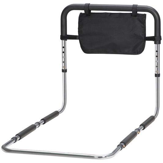 HOMCOM Bettgriff sichere Barriere Schutz höhenverstellbarer Griff Tasche 87Lx51,5Bx45-55H cm   Aosom