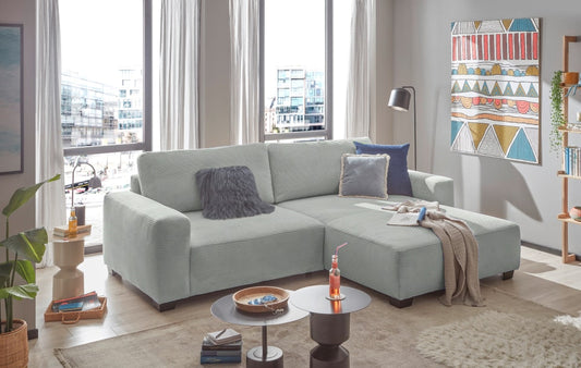 Ecksofa Elba von ED Exciting: Elegantes Design in verschiedenen Farben wählbar - Hochwertige Nosagfederung, flexibel platzierbar