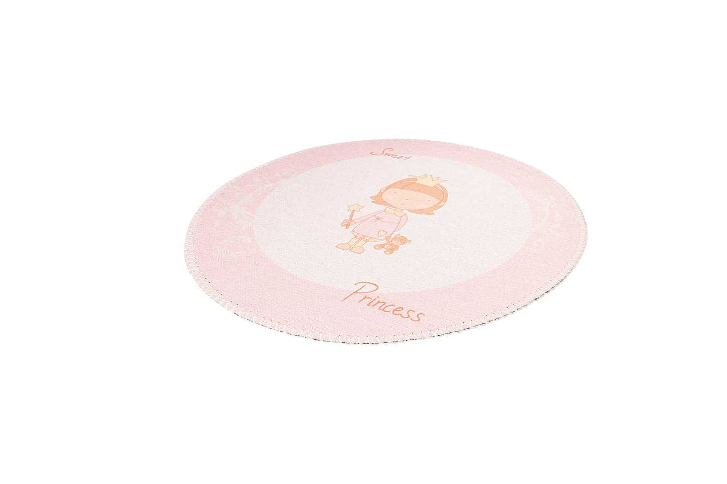 Teppich Bambini 300 Rosa Ø 160cm RUND | Kinderteppich | Flachflor