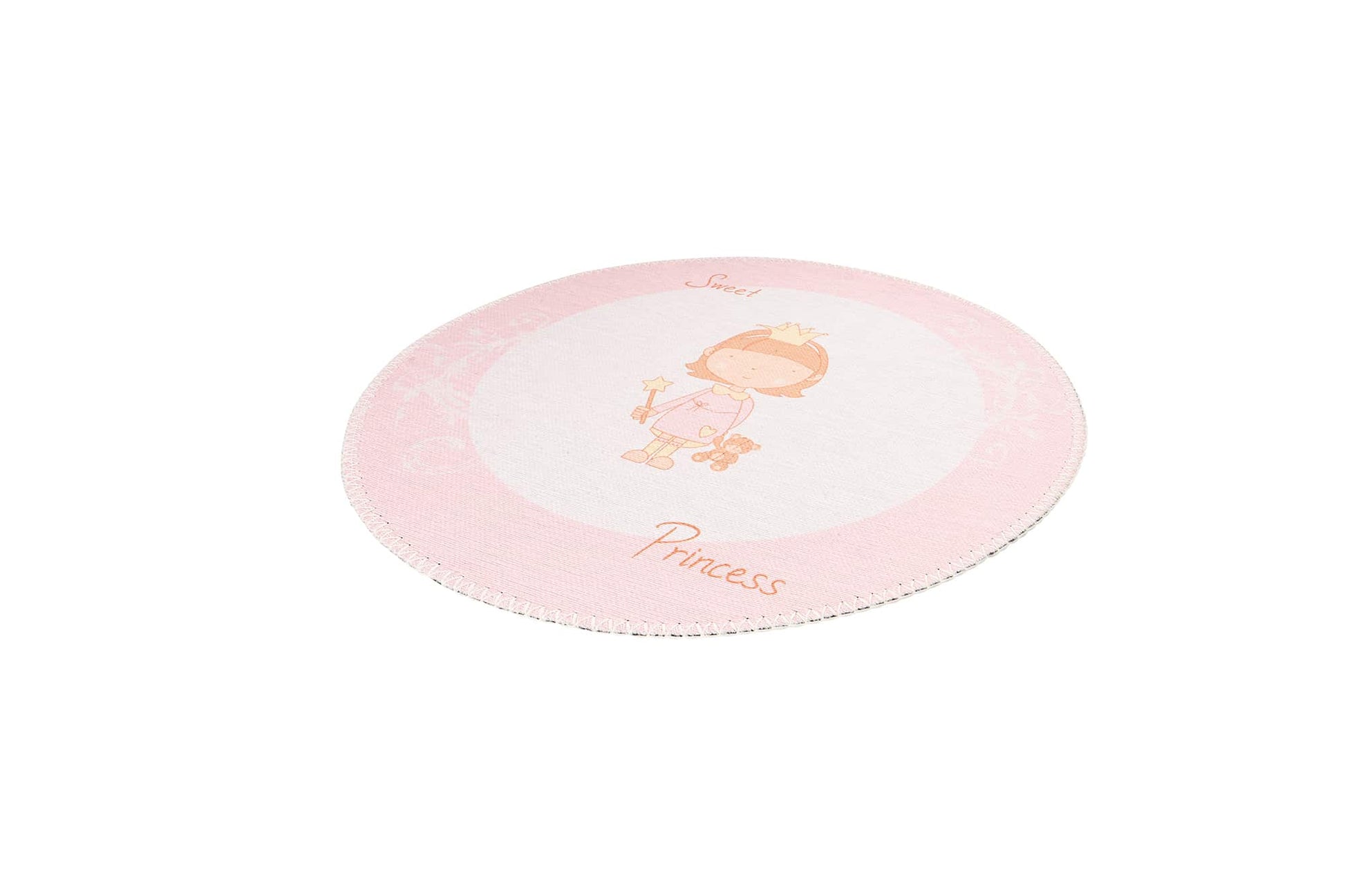 Teppich Bambini 300 Rosa Ø 160cm RUND | Kinderteppich | Flachflor