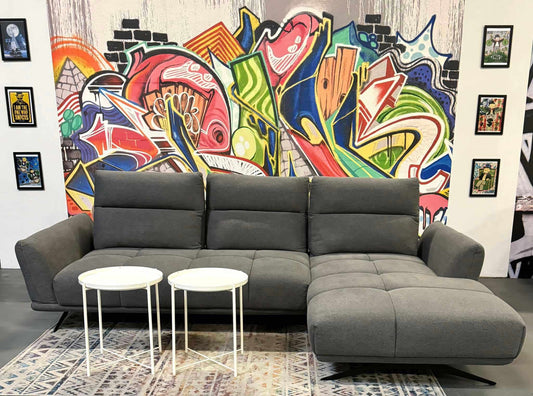 Famous Sofa MyHomelando in Anthrazit mit Sitztiefenverstellung