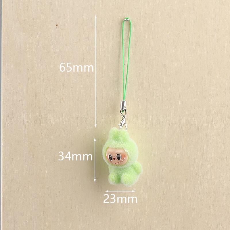 Plüschtier Schlüsselanhänger Anhänger Kleines Plüschtier Taschenanhänger grün