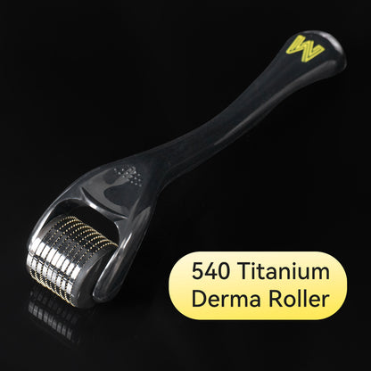 Dr. Pen Gold Derma Roller with 540 Titanium Microneedles for Face and Body Beard Roller for Hair & Beard