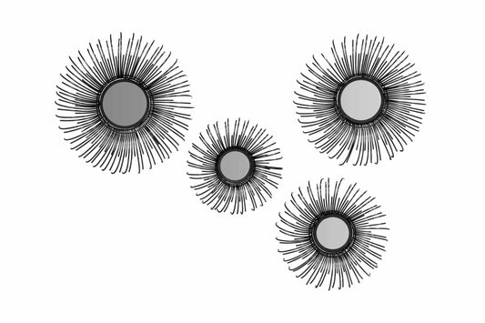 Wandspiegel Duke 525 4er-Set Silber