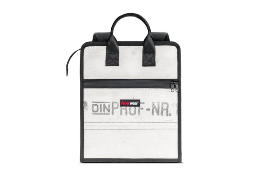 Feuerwear Recycling Rucksack Elvis, weiß, aus recyceltem Feuerwehrschlauch