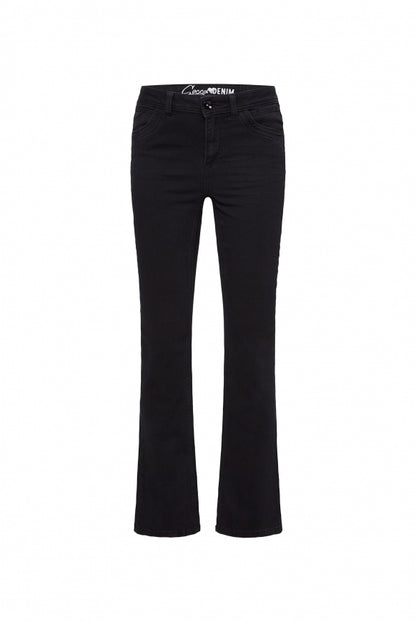 SOCCX Flared Jeans PA:LA Regular Fit - black aged