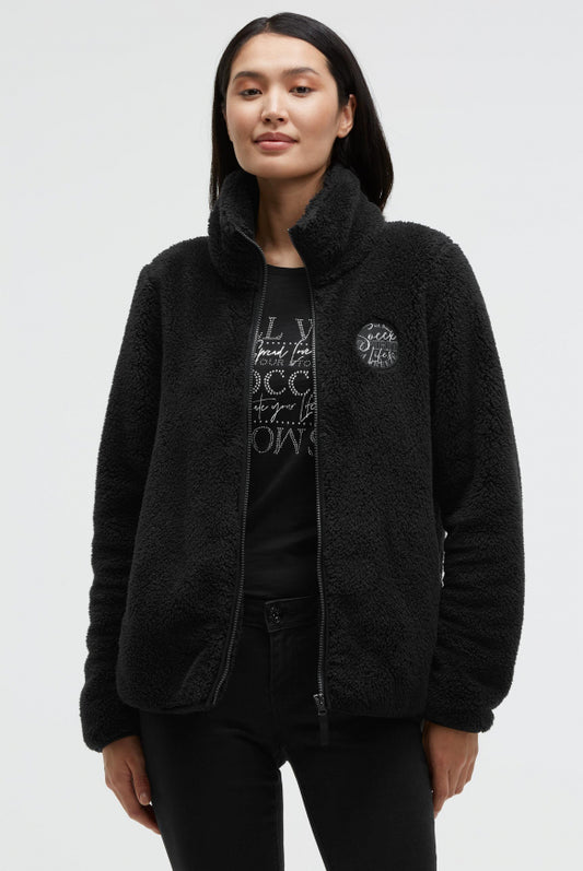 SOCCX Fleecejacke mit Sherpa