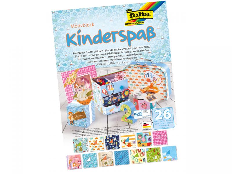 Folia Motivblock »Kinderspa?, 80 und 270 g/m², 24 x 34 cm, 26 Bogen