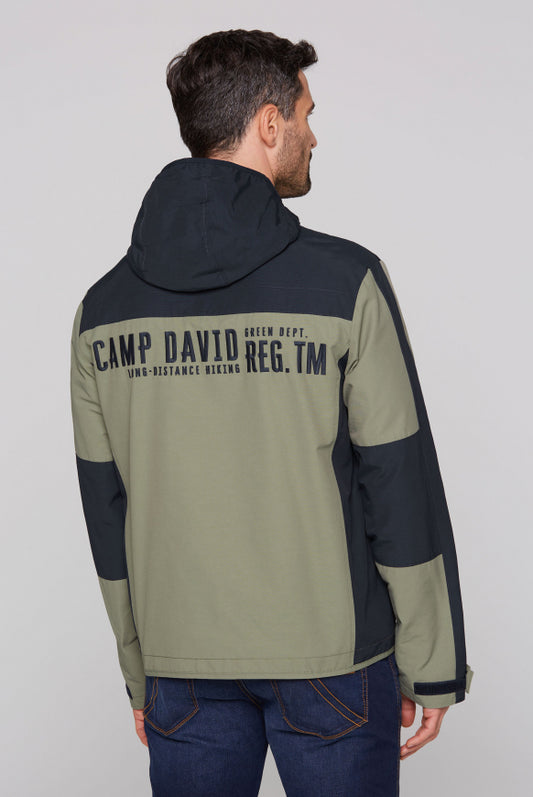 CAMP DAVID Funktionsjacke mit Kapuze und Colour
