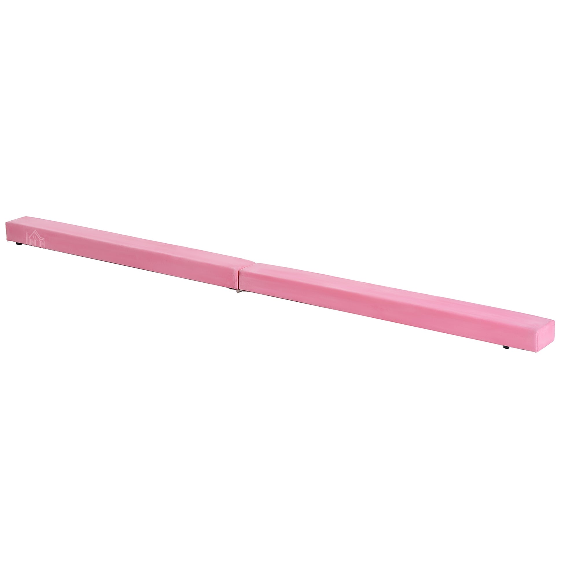 HOMCOM Schwebebalken 210 cm  Klappbarer Turnbalken für Indoor & Outdoor, Balance Beam bis 120 kg, Rosa  Aosom