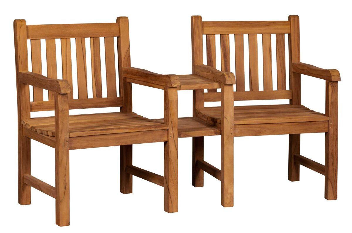 Gartenbank Feierabendbank Teak 160 cm