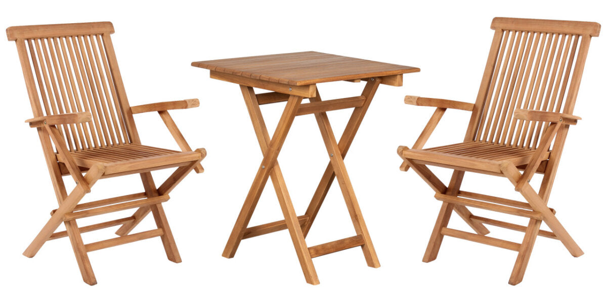 Gartenmöbelset Teak Sessel Andover & Tisch Porton