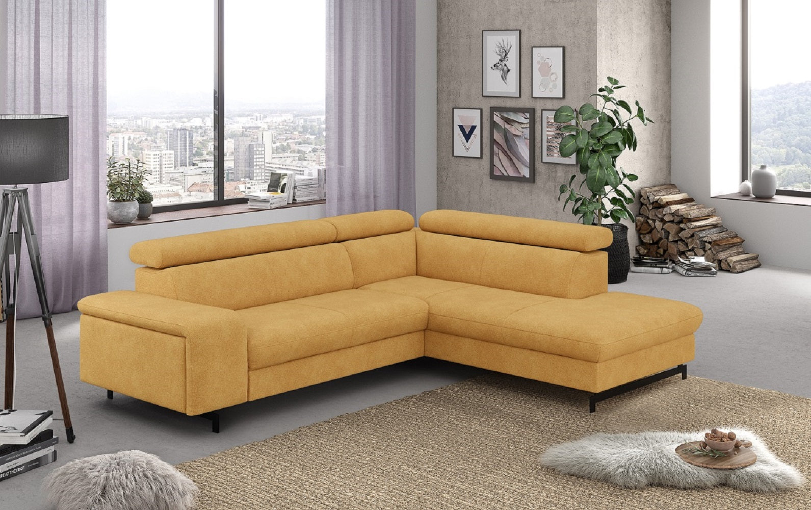 Ecksofa Emma mit Schlaffunktion und Bettkasten – Funktionalität trifft auf elegantes Design