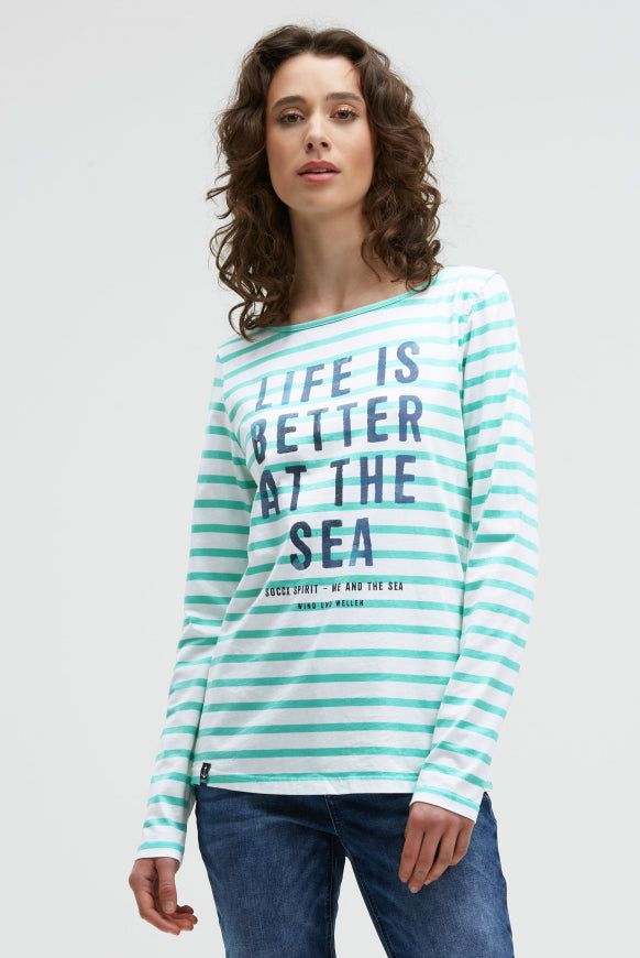 SOCCX Gestreiftes Longsleeve mit U