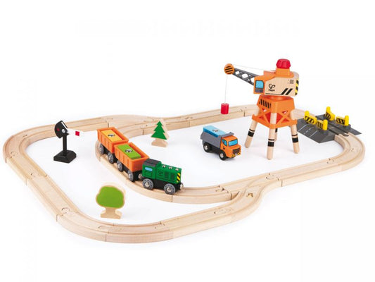 Hape Kran- und Güter-Set, 35-tlg.