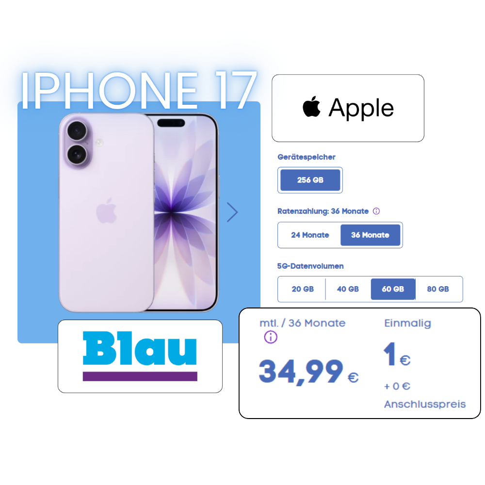 Apple iPhone 17 - Blau