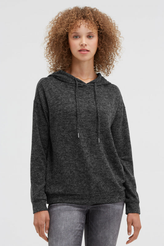 SOCCX Hoodie aus Flauschstrick