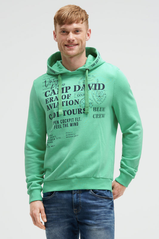 CAMP DAVID Hoodie mit Puffprint