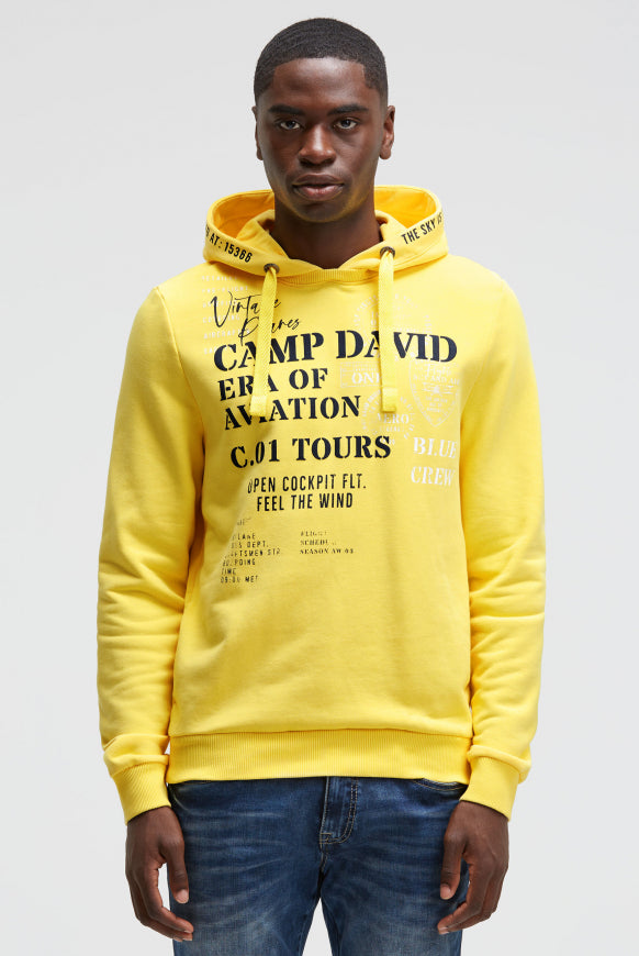 CAMP DAVID Hoodie mit Puffprint