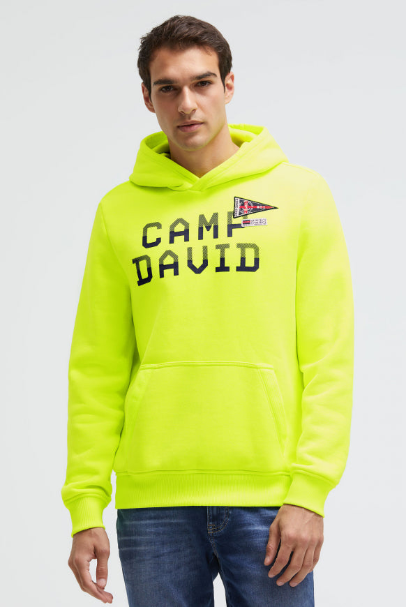 CAMP DAVID Hoodie mit Rubber Print und Tapes