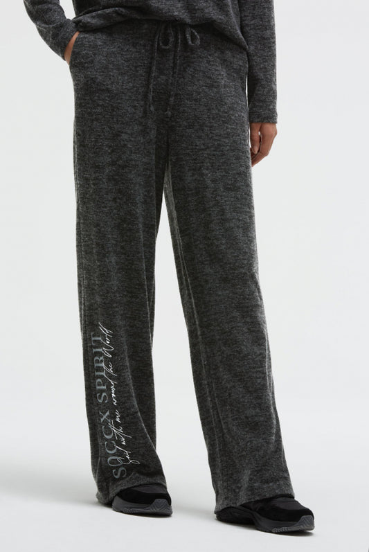 SOCCX Hose aus Flauschstrick Relaxed Fit