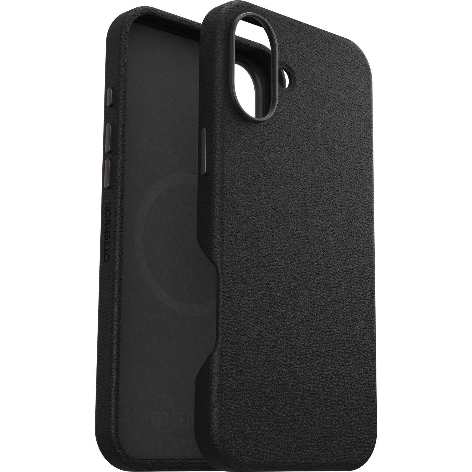 OtterBox Symmetry Cactus Leather Apple iPhone 16 Plus Noir Ash - black