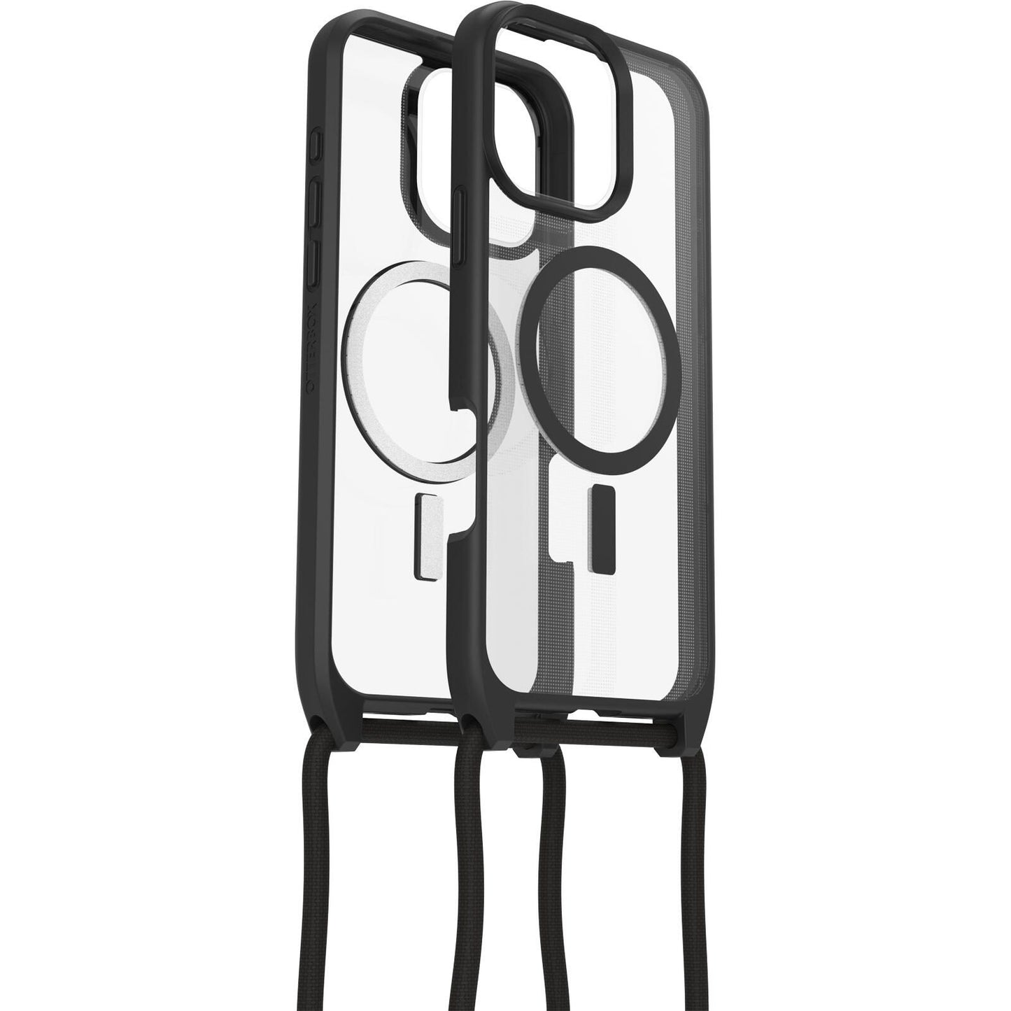 OtterBox React Necklace MagSafe Apple iPhone 16 Pro Max Black Crystal - clear/black