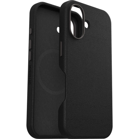 OtterBox Symmetry Cactus Leather Apple iPhone 16 Noir Ash - black