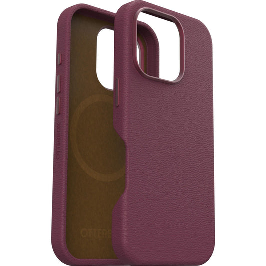OtterBox Symmetry Cactus Leather Apple iPhone 16 Pro Maroon Bells - red