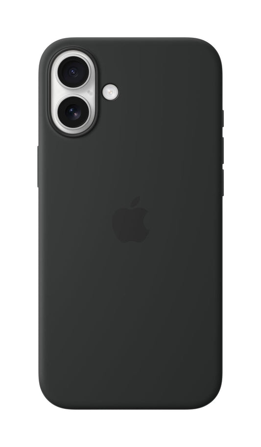 Apple Silikon Case iPhone 16 Plus mit MagSafe (schwarz)