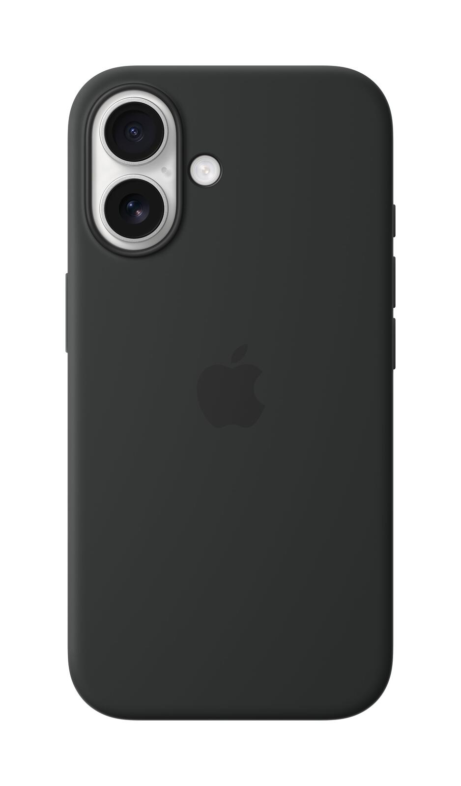 Apple Silikon Case iPhone 16 mit MagSafe (schwarz)