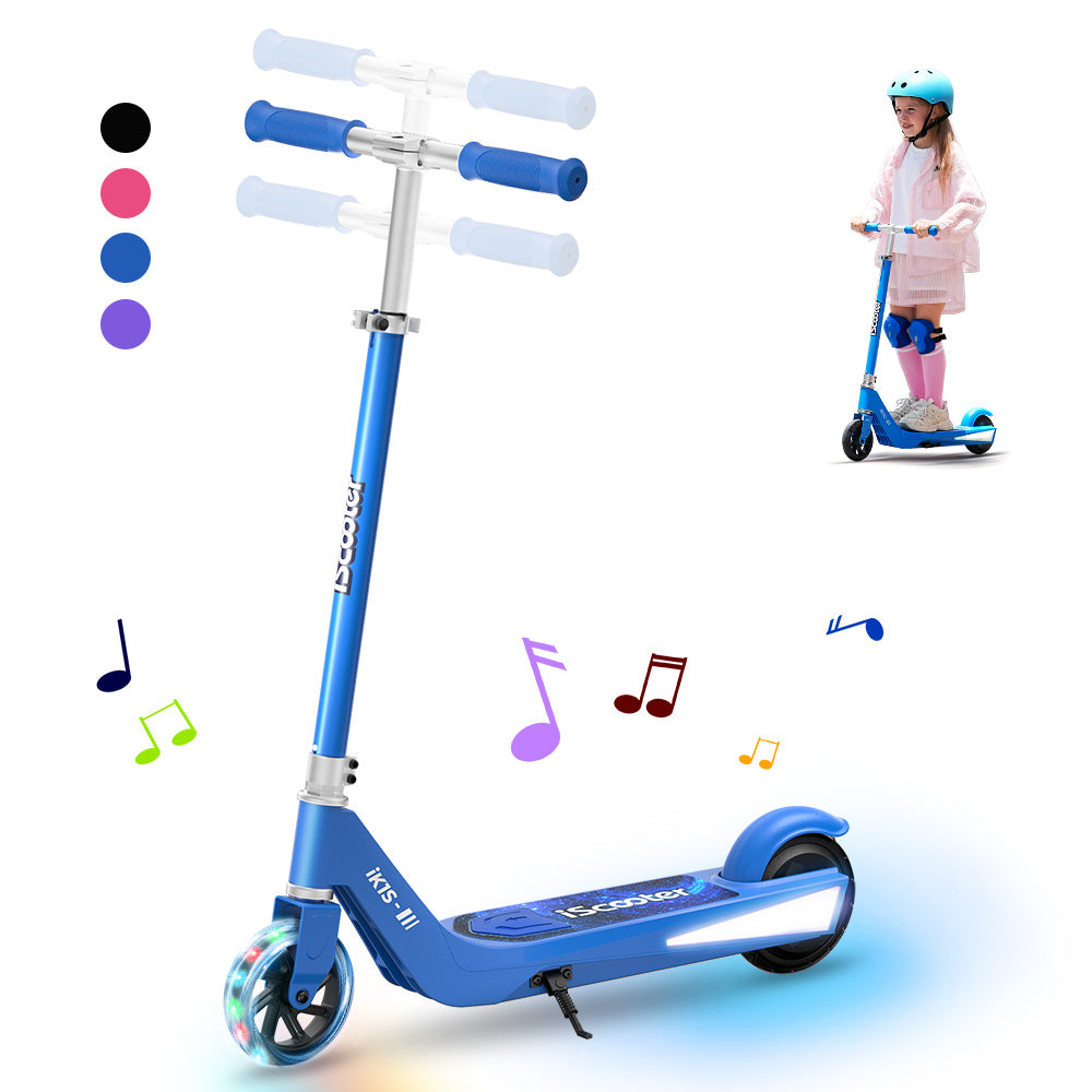 iScooter iK1S/iK3 Kinder E-Scooter mit höhenverstellbarem Lenker - iK1S Blau