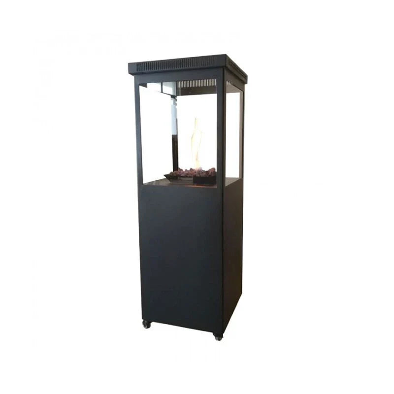 Muztag Mallorca Gas-Terrassenheizer schwarz 140cm hoch, 50cm breit, bis 7,3 kW Wärmeleistung