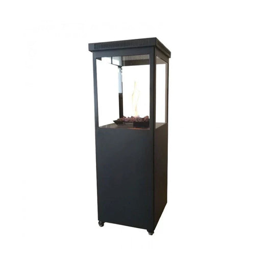 Muztag Mallorca Gas-Terrassenheizer schwarz 140cm hoch, 50cm breit, bis 7,3 kW Wärmeleistung